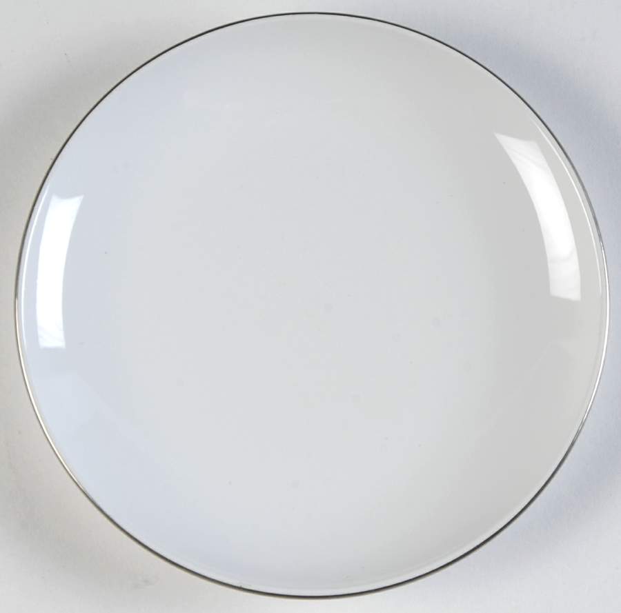 Platinum Edge (Pyroceram, Coupe) Bread & Butter Plate by Corning Corelle-1
