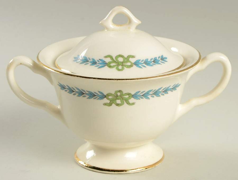 CRO112 Sugar Bowl & Lid by Crooksville-1
