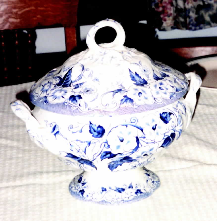 Flora Tureen &  Lid by Creil & Montereau-1