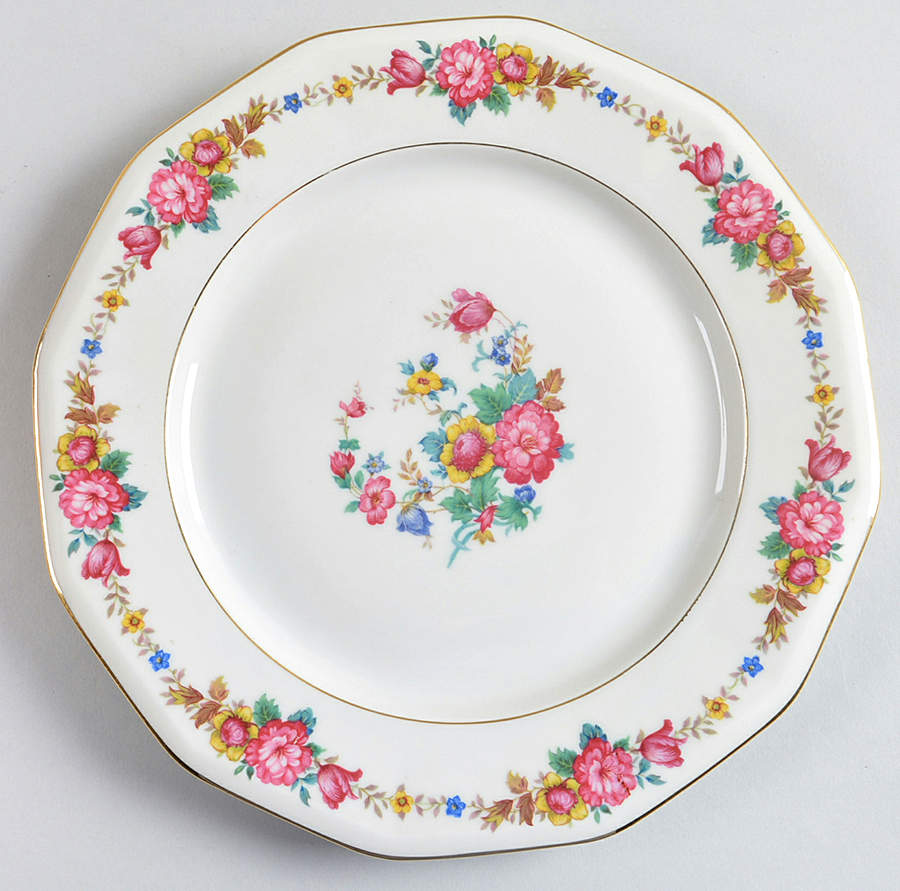 Ivory Rose Dinner Plate by Crown Imperial-1