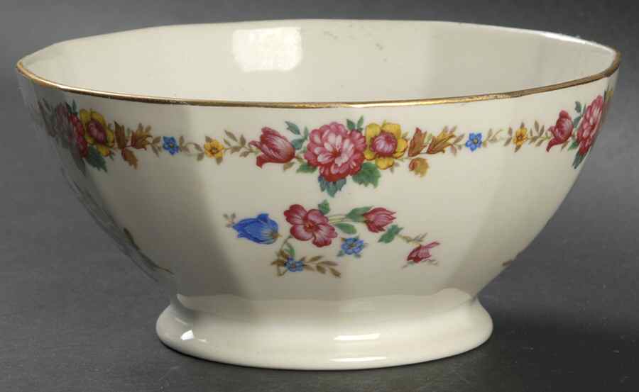 Ivory Rose Cranberry Bowl by Crown Imperial-1