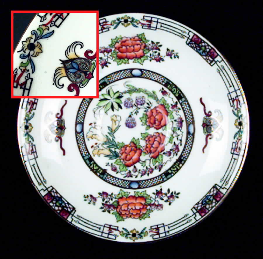 The Mikado Saucer for Demitasse Cup by Colclough-1