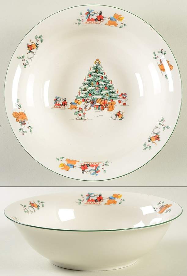 Magical Christmas Soup/Cereal Bowl by China Pearl-1