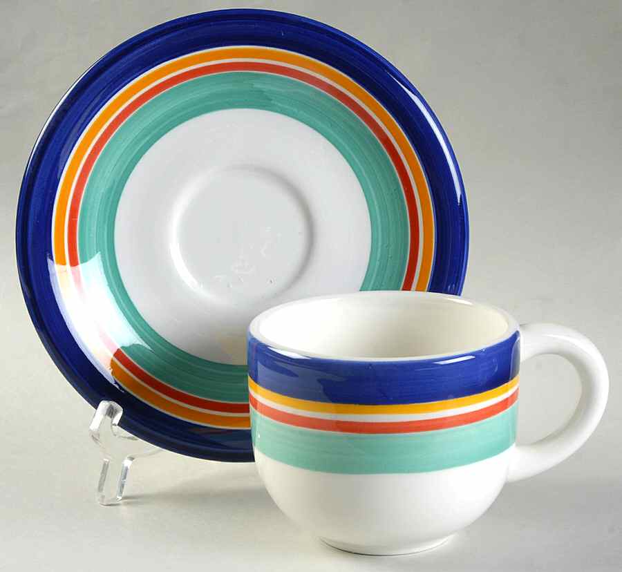 CBL3 Flat Cup & Saucer Set by Crate & Barrel-1