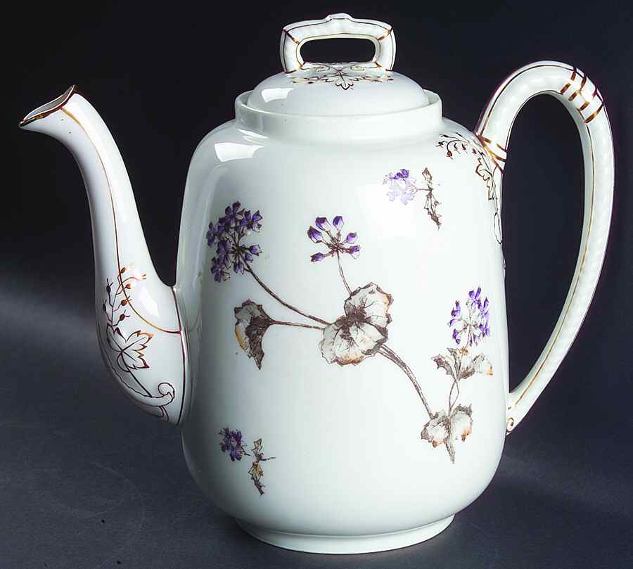 Schleiger 1306b Coffee Pot & Lid by Charles Field Haviland-1
