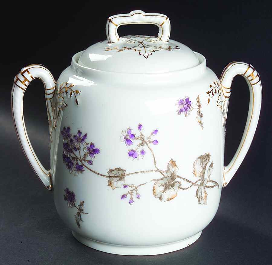 Schleiger 1306b Sugar Bowl & Lid by Charles Field Haviland-1