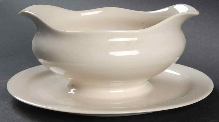C27 Gravy Boat with Attached Underplate by Castleton (USA)-1