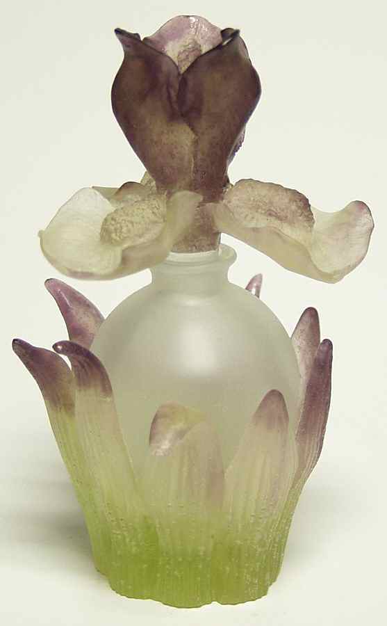 Iris Perfume Bottle & Stopper by Daum-1