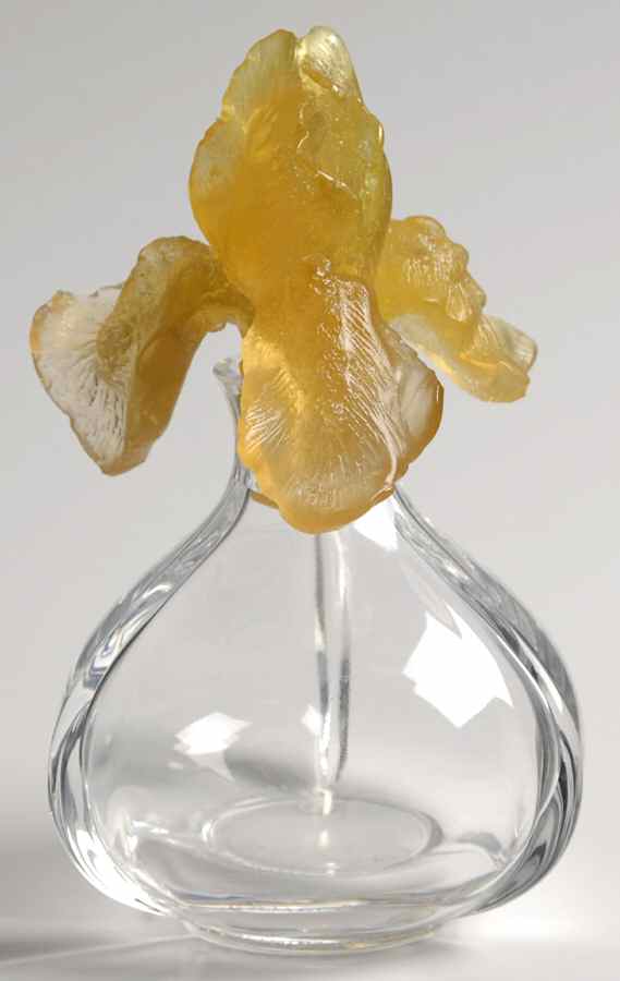 Iris Perfume Bottle & Stopper by Daum-1
