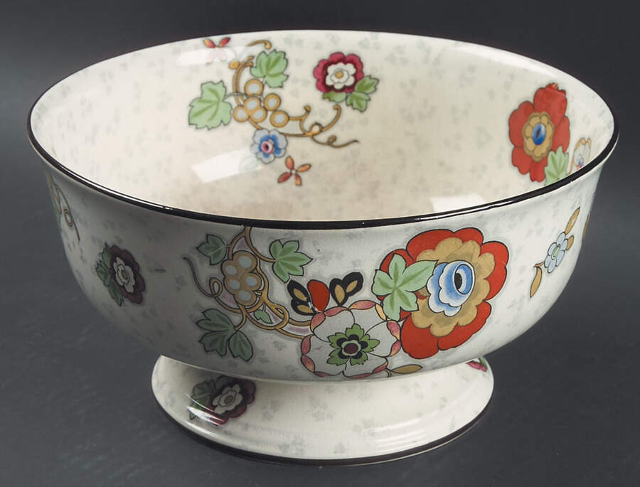 Beaumont 9" Footed Bowl by Crown Ducal-1