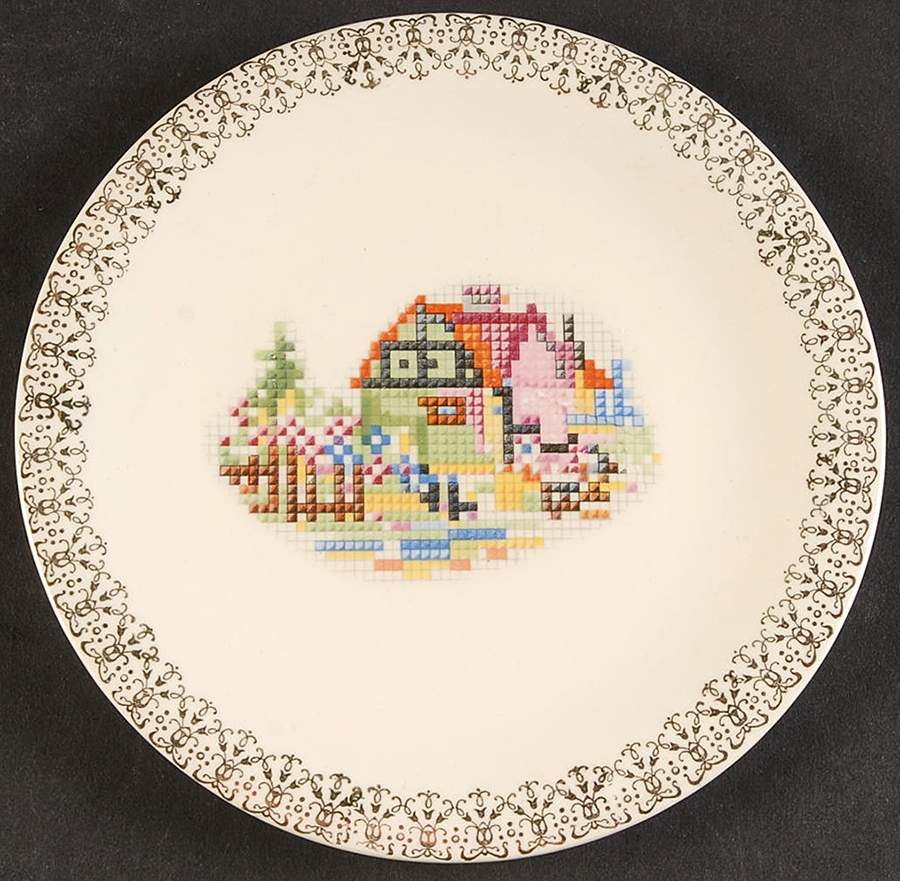 CRO114 Bread & Butter Plate by Crooksville-1