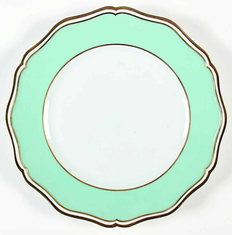 Polka Green Dinner Plate by Ceralene-1