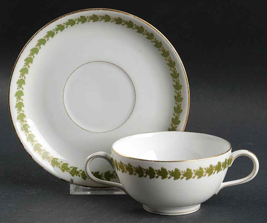 CMT23 Flat Bouillon Cup & Saucer by Charles Martin-1