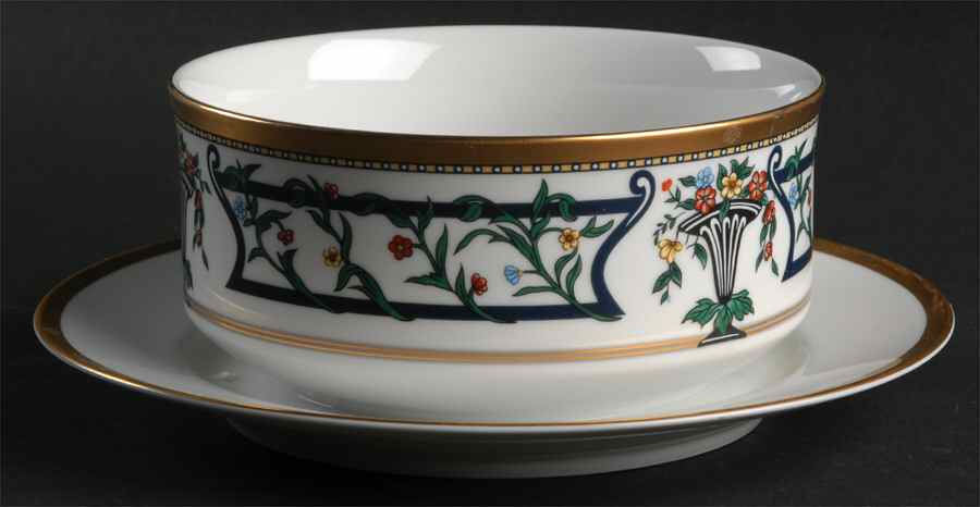 Florissant Gravy Boat with Attached Underplate by Christian Dior-1