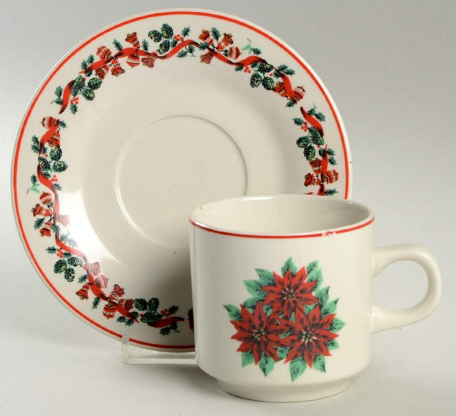 Lorraine's Classic Footed Cup & Saucer Set by China (Made in China)-1
