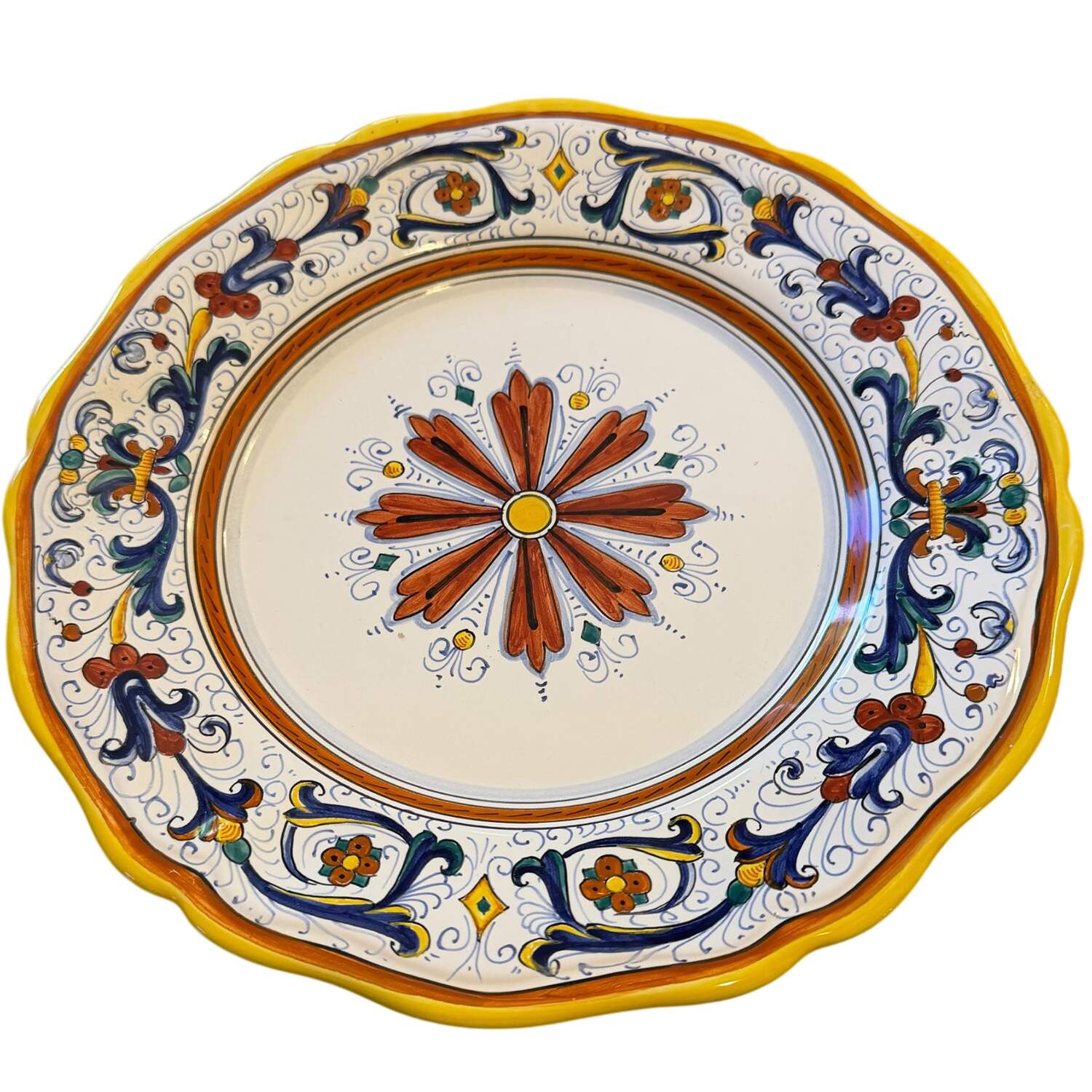 Ricco Deruta Dinner Plate by Cama (Deruta Italy)-1