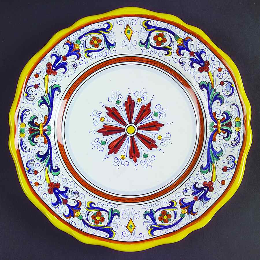 Ricco Deruta Salad Plate by Cama (Deruta Italy)-1