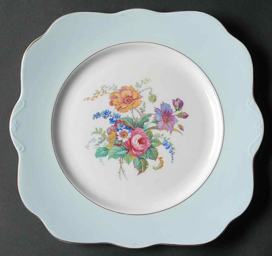 4783 Square Handled Cake Plate by Colclough-1