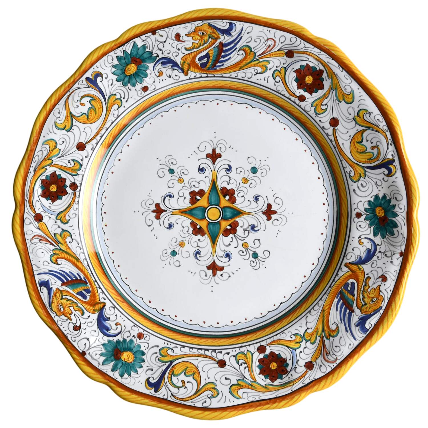 Raffaellesco Dinner Plate by Cama (Deruta Italy)-1