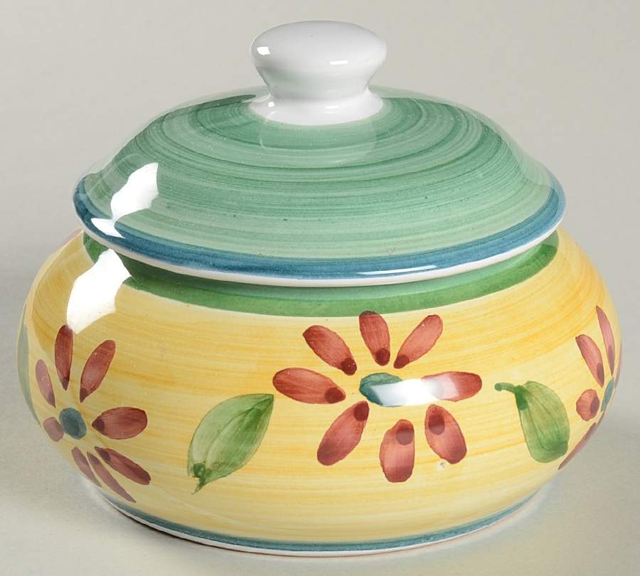 Enna Sugar Bowl & Lid by Caleca-1