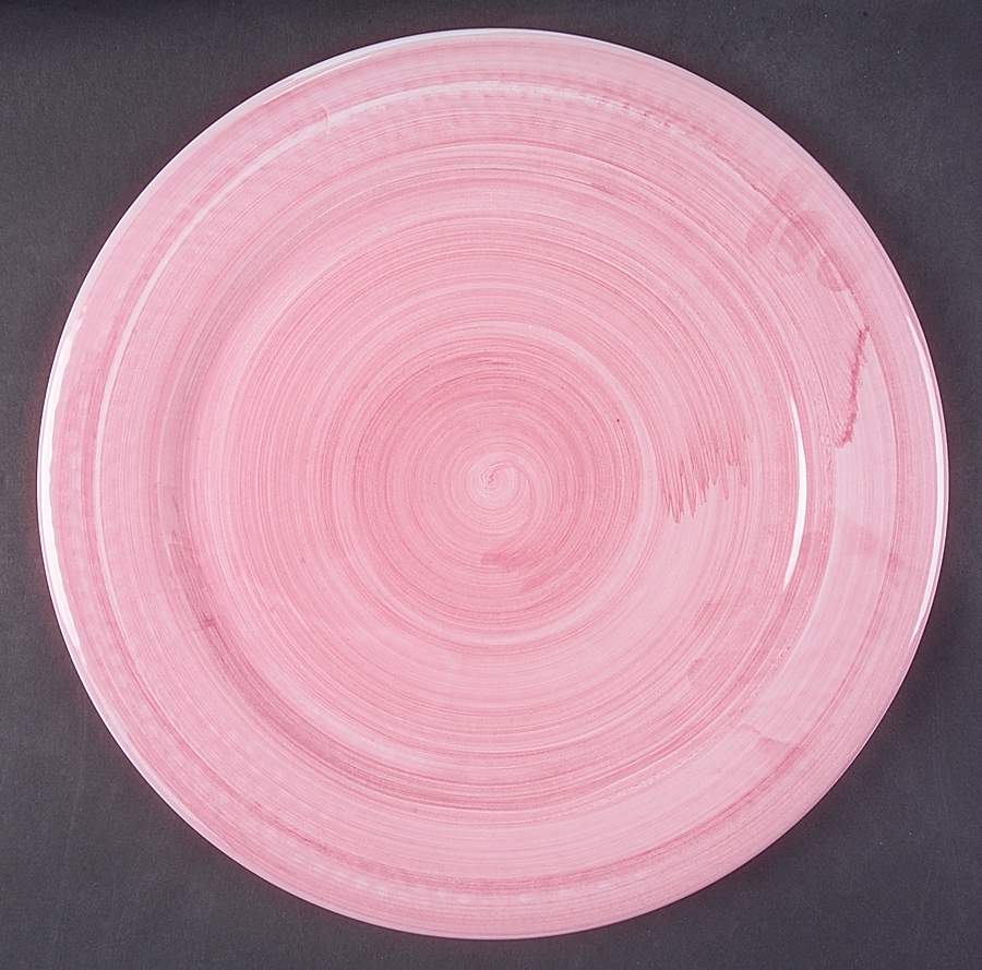 Solids Brush Pink Service Plate (Charger) by Caleca-1