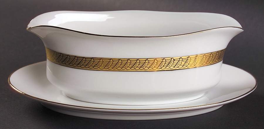 Pure Gold Gravy Boat & Underplate by Centurion-1