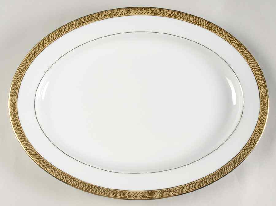 Pure Gold 16" Oval Serving Platter by Centurion-1