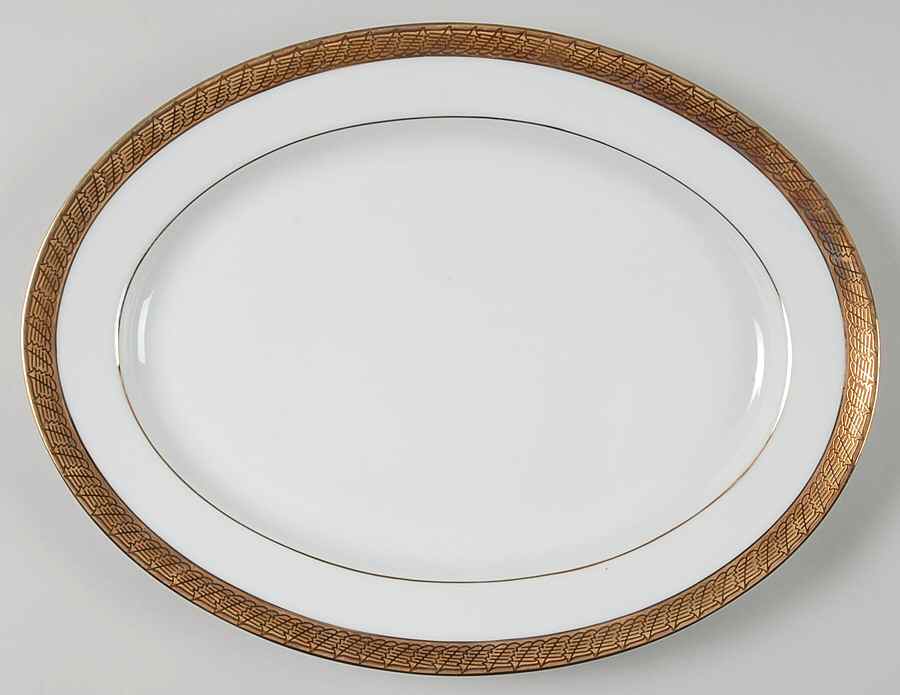 Pure Gold 13" Oval Serving Platter by Centurion-1