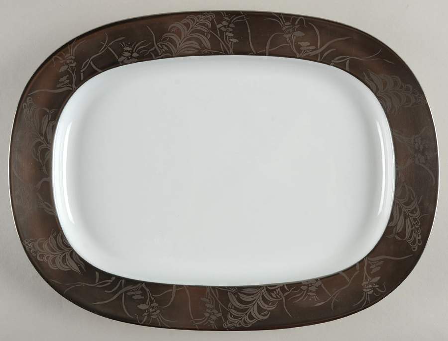 Khazard Platine 15" Oval Serving Platter by Jean Louis Coquet-1