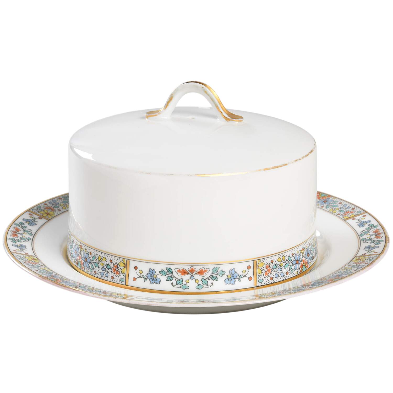 Schleiger 1356 Round Covered Butter by Charles Field Haviland-1