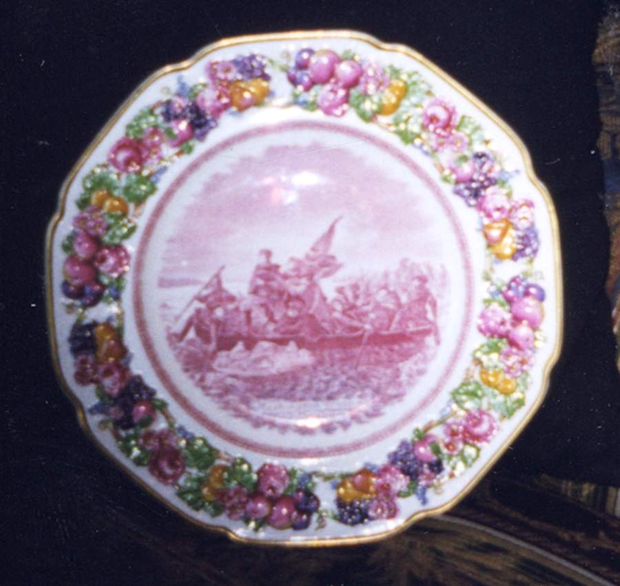 George Washington Memorial Dinner Plate by Crown Ducal-1