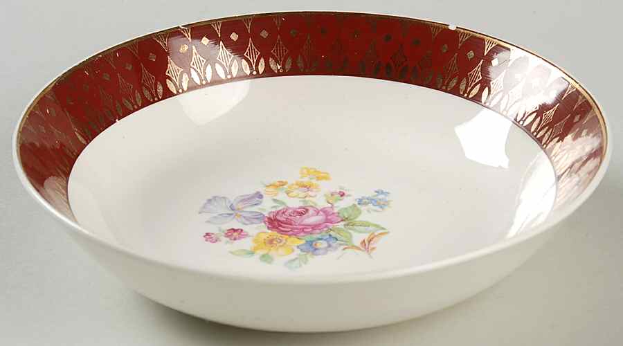 Royal Rajah Maroon Fruit/Dessert (Sauce) Bowl by Cronin-1