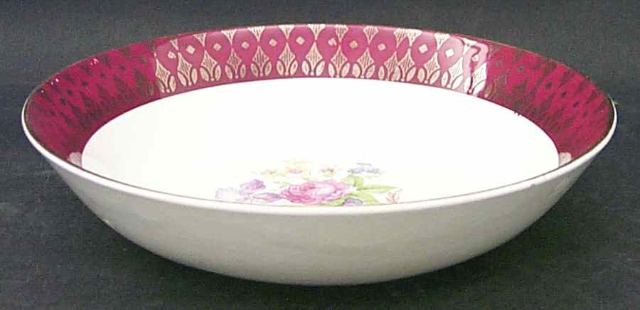 Royal Rajah Maroon Coupe Cereal Bowl by Cronin-1
