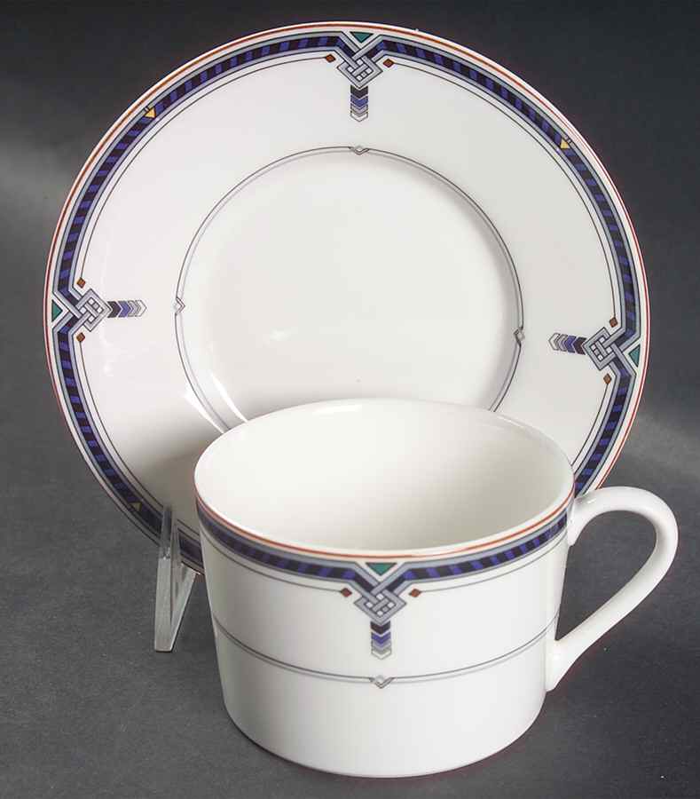 Trafalgar Flat Cup & Saucer Set by Christopher Stuart-1