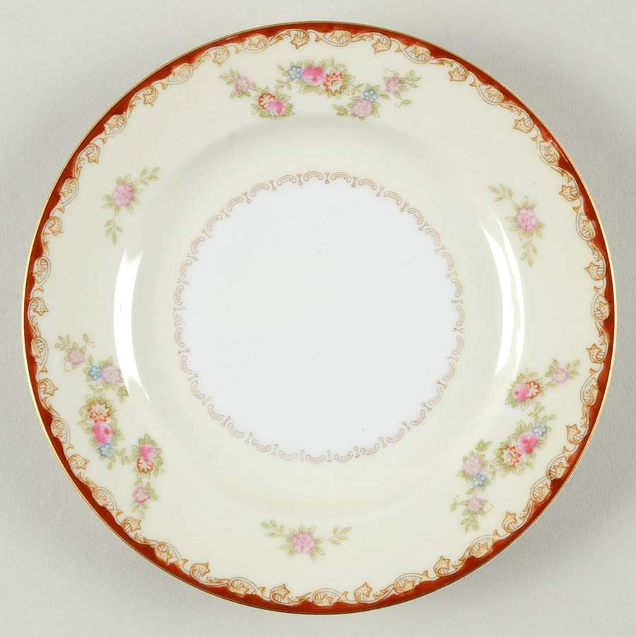 CHE7 Bread & Butter Plate by Cherry China (Japan)-1
