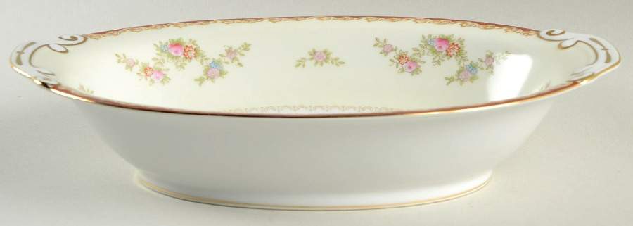 CHE7 10" Oval Vegetable Bowl by Cherry China (Japan)-1