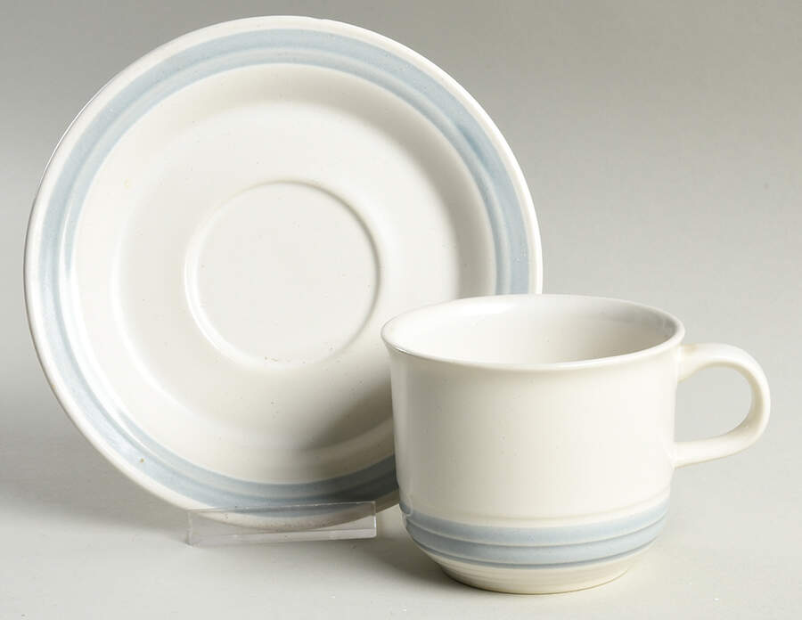 Turnberry Flat Cup & Saucer Set by Country Glen-1