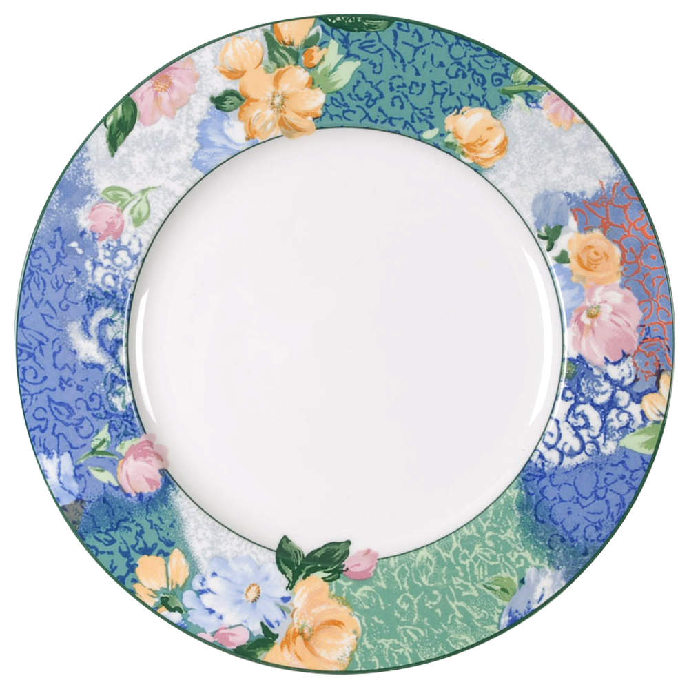 French Brocade 12" Chop Plate (Round Platter) by Christopher Stuart-1
