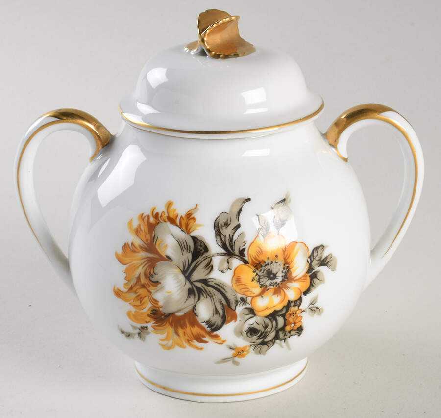 Eggshell Sugar Bowl & Lid by Craftsman (Japan)-1