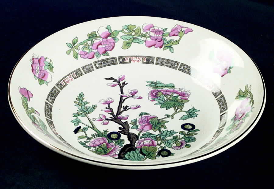Indian Tree Coupe Soup Bowl by Crown Clarence-1