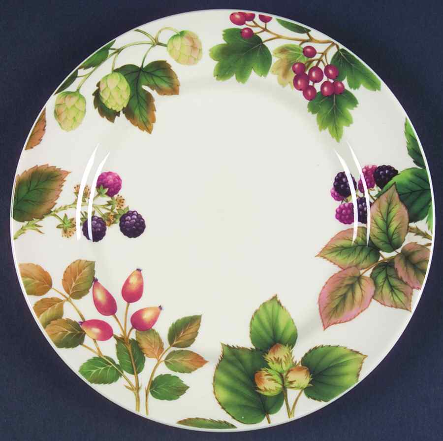 Country Fruits Luncheon Plate by Cloverleaf (England)-1