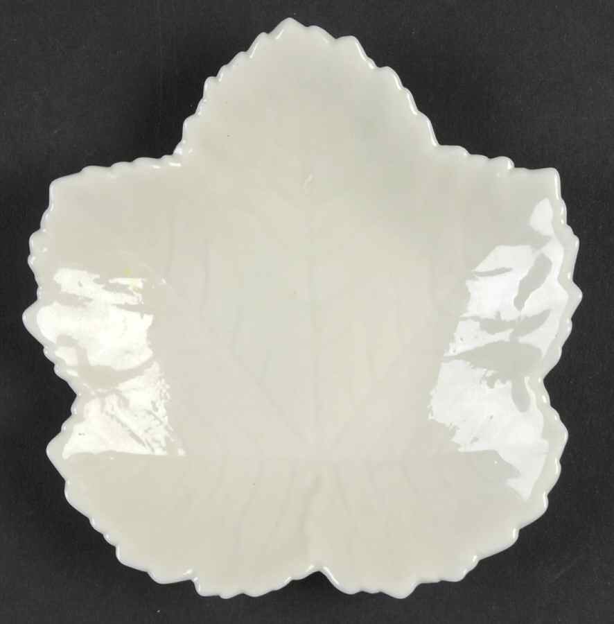 Leaf, Shell & Heart Shaped Plates 3'' Sycamore Leaf Plate by Belleek Pottery (Ireland)-1