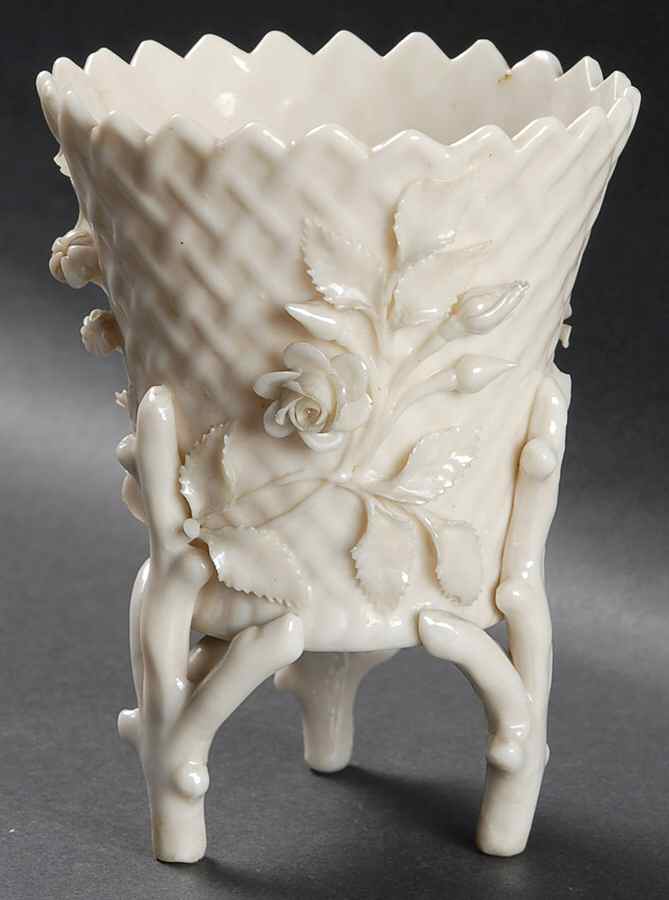 Vases 5'' Flowered Spill Vase by Belleek Pottery (Ireland)-1