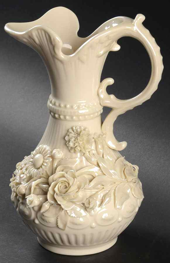 Vases 9'' Flowered Aberdeen Vase by Belleek Pottery (Ireland)-1