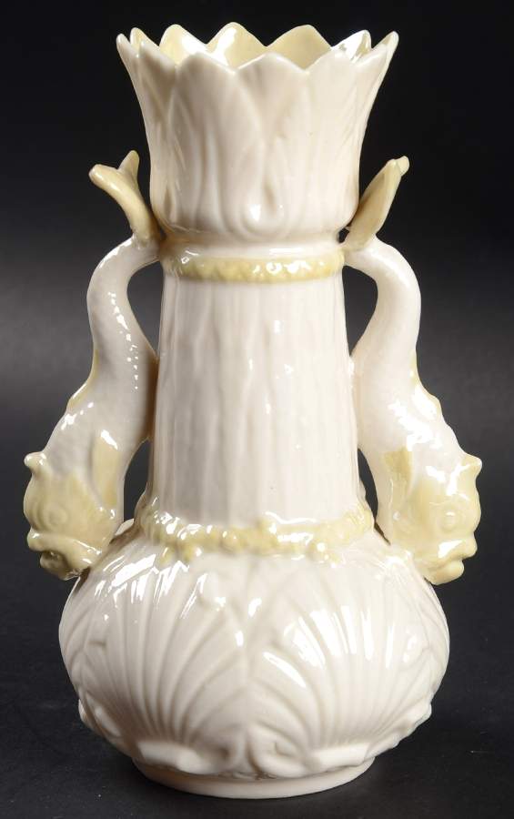 Vases Dolphin Spill Vase by Belleek Pottery (Ireland)-1