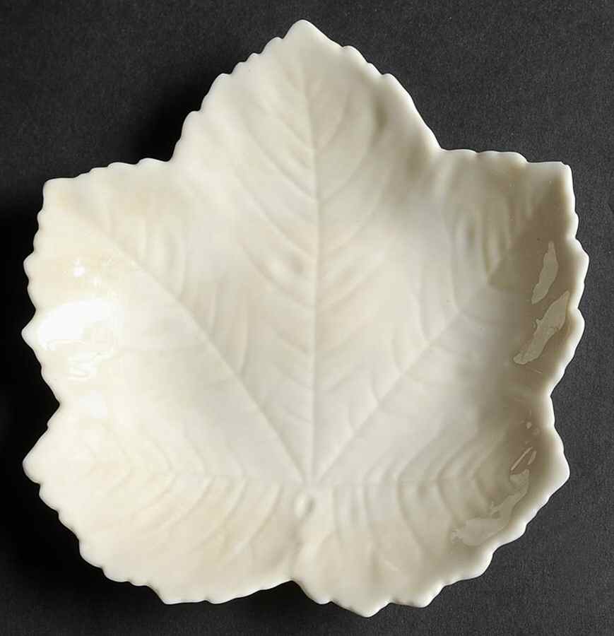 Leaf, Shell & Heart Shaped Plates 5'' Sycamore Leaf Plate by Belleek Pottery (Ireland)-1