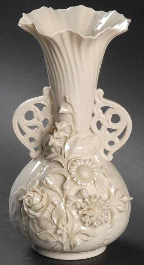 Vases Flowered Princess Vase by Belleek Pottery (Ireland)-1