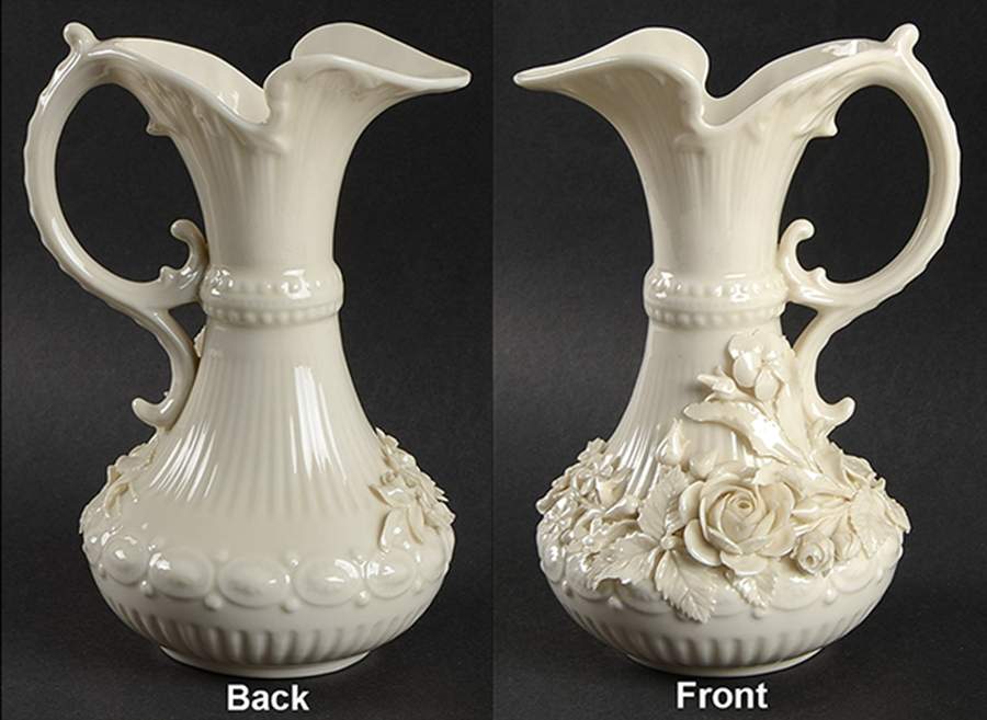 Vases 7'' Right Handled Aberdeen Vase by Belleek Pottery (Ireland)-1