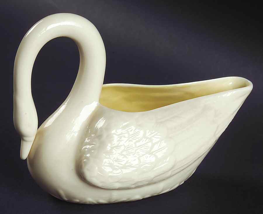 Creamer & Sugar Sets Large Swan Creamer by Belleek Pottery (Ireland)-1