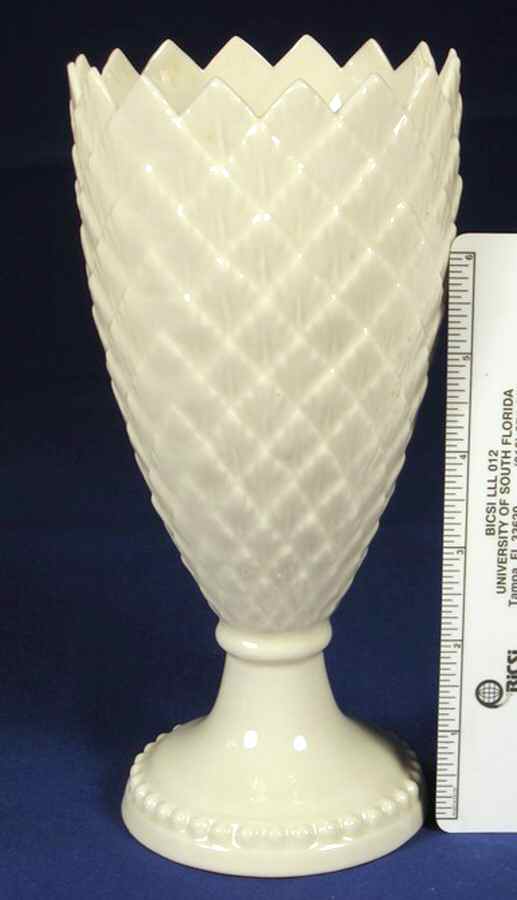 Vases 8'' Feather Vase by Belleek Pottery (Ireland)-1